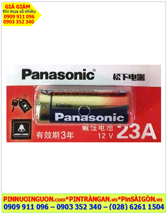 Panasonic A23-LRV08L/1B5C, Pin Panasonic LRV08L/1B5C Alkaline 12v - Nội địa Trung (Vỉ Giấy)